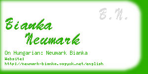 bianka neumark business card